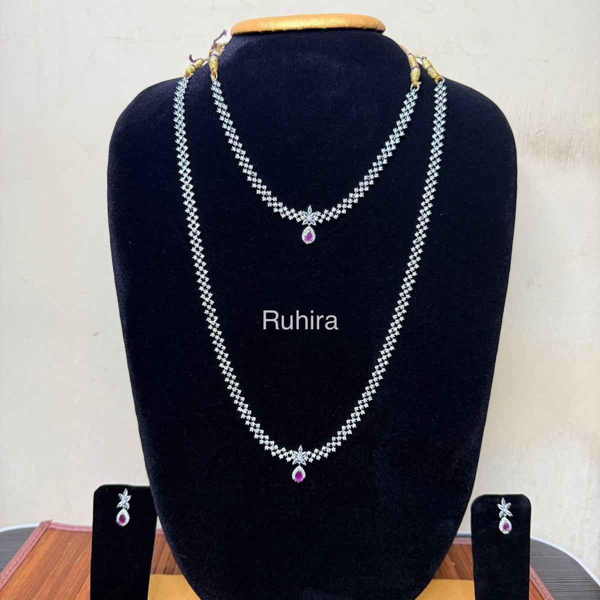 Crystal Crisscross Jewellery Set