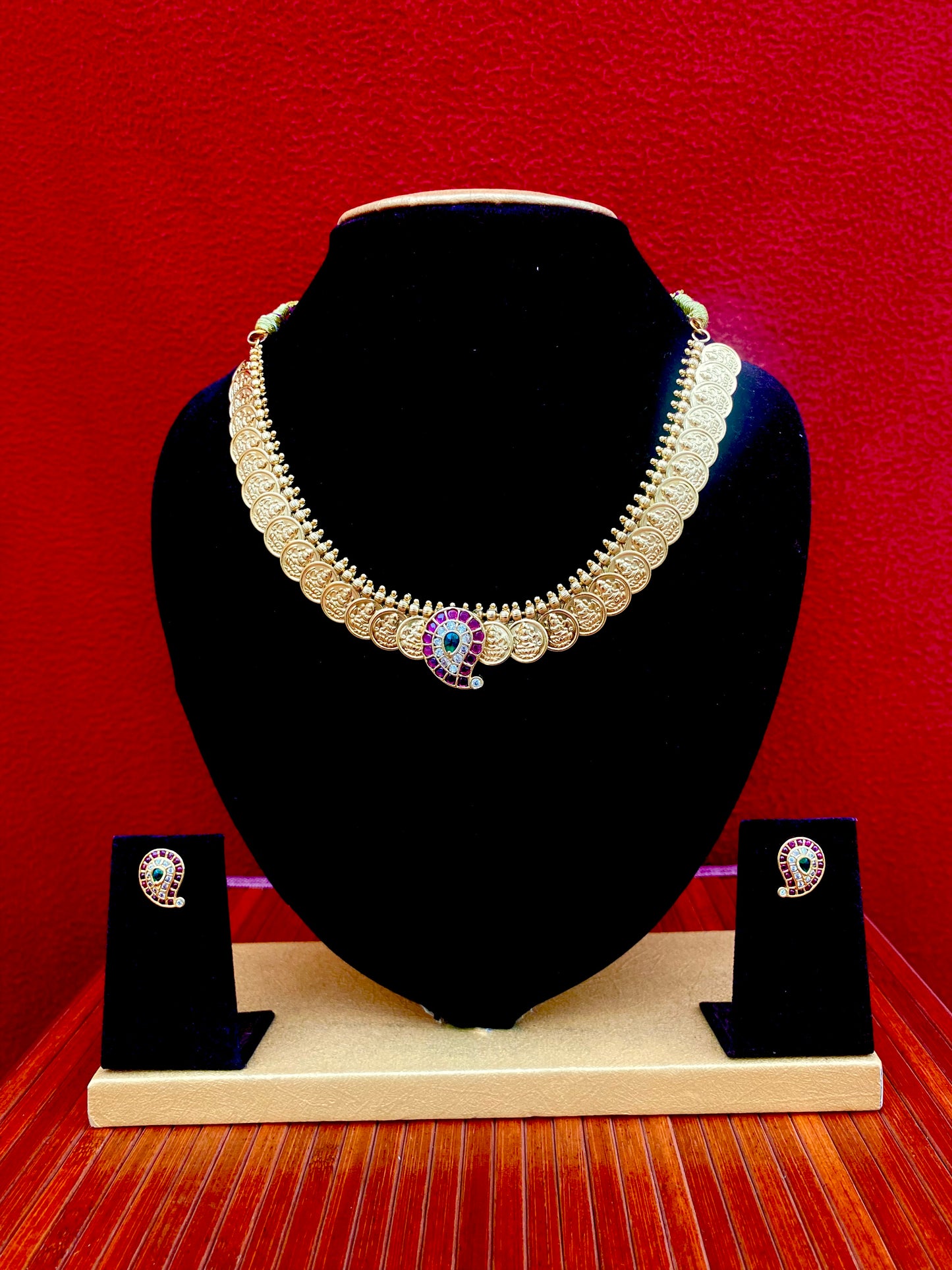 Amara Lakshmi Coin Necklace Set