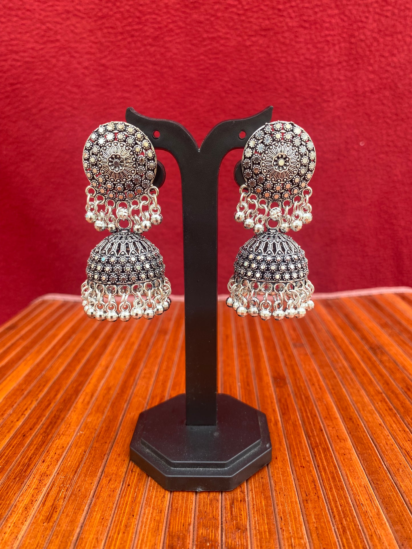 Oxidised Dangler Jhumka