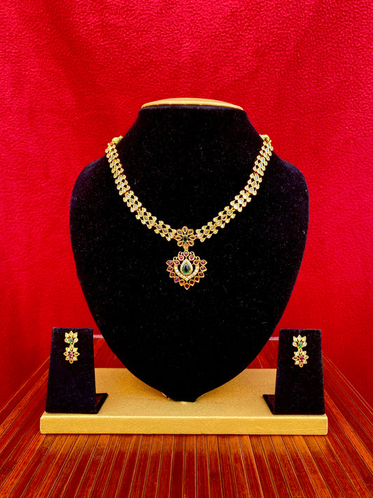Rupika Kemp Stone Necklace Set