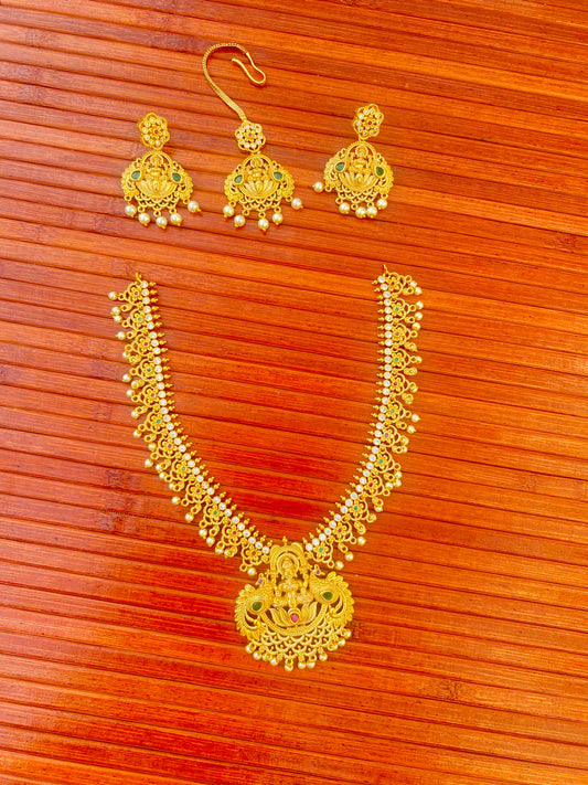 Sriya Lakshmi Temple Necklace Set