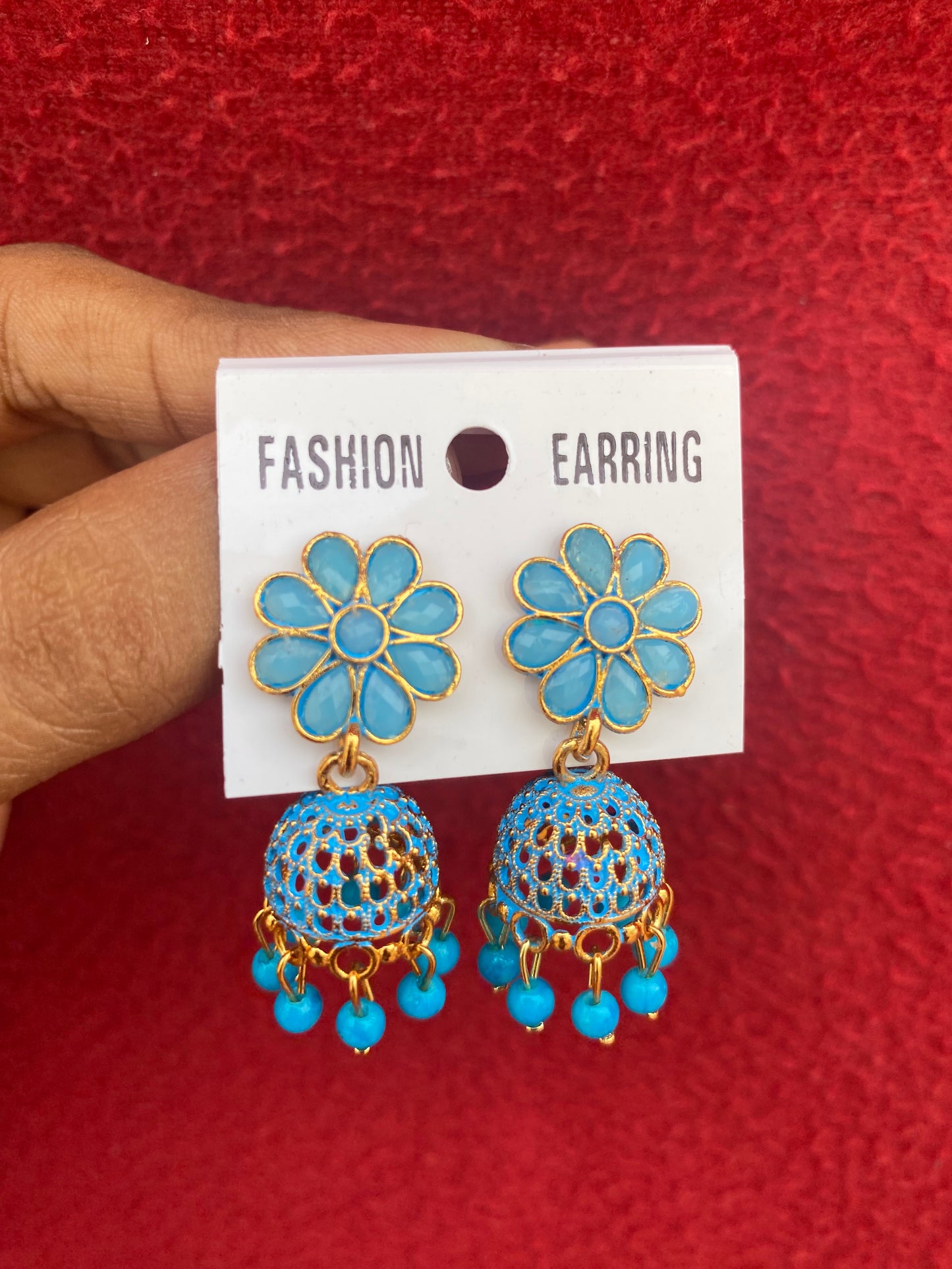 Floral Stud Jhumka