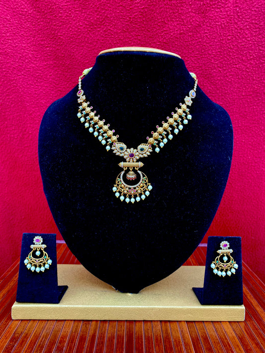 Sampurna Lakshmi Necklace Set