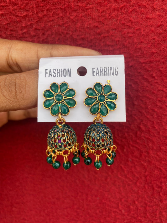 Floral Stud Jhumka