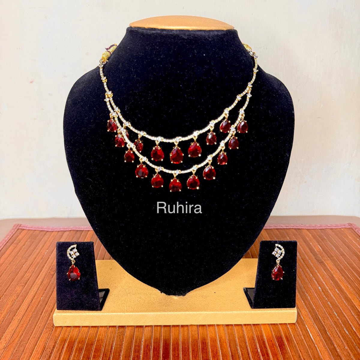 Suhana Double Layer Necklace Set