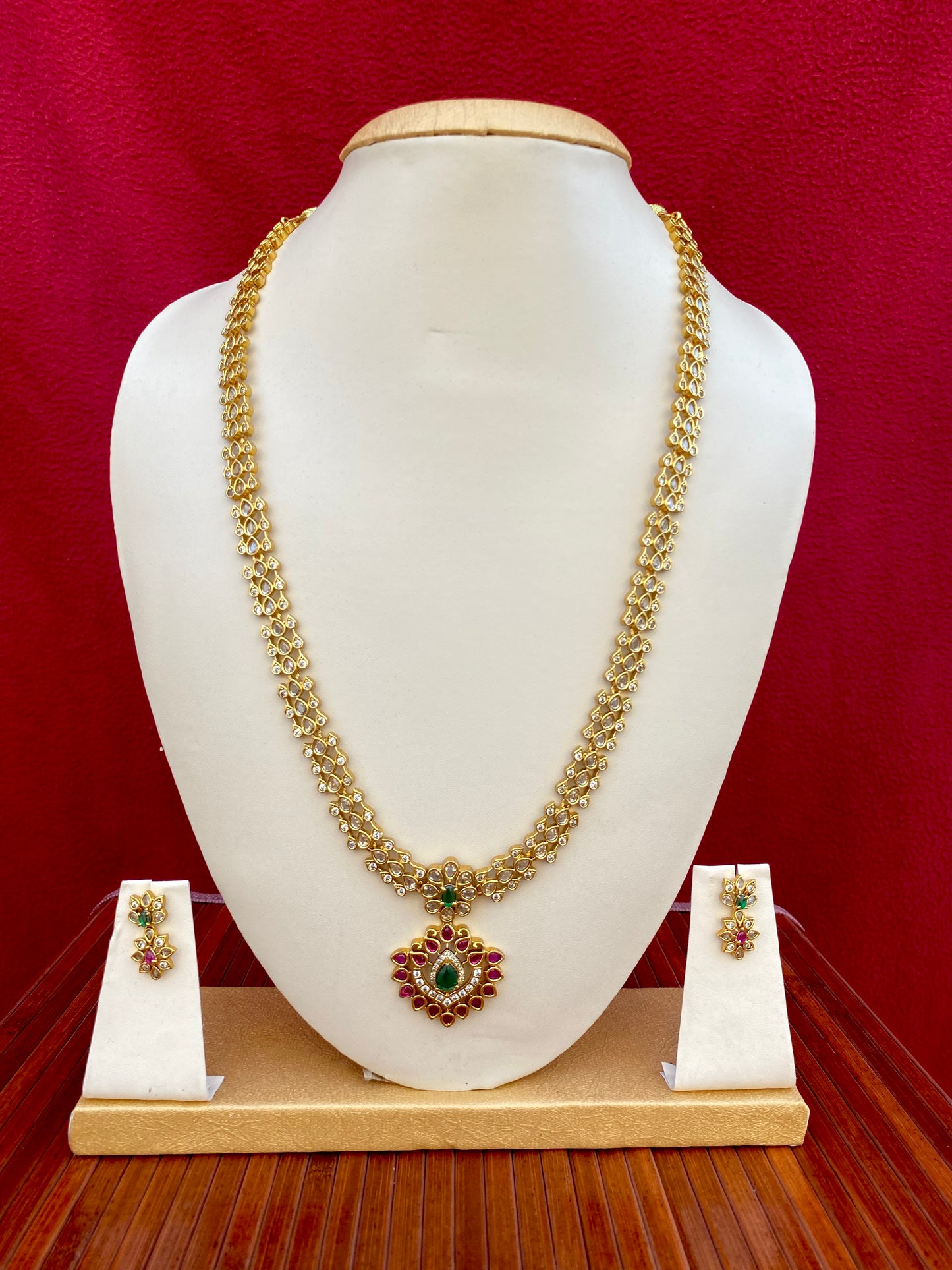 Rupika Kemp Stone Haaram Set