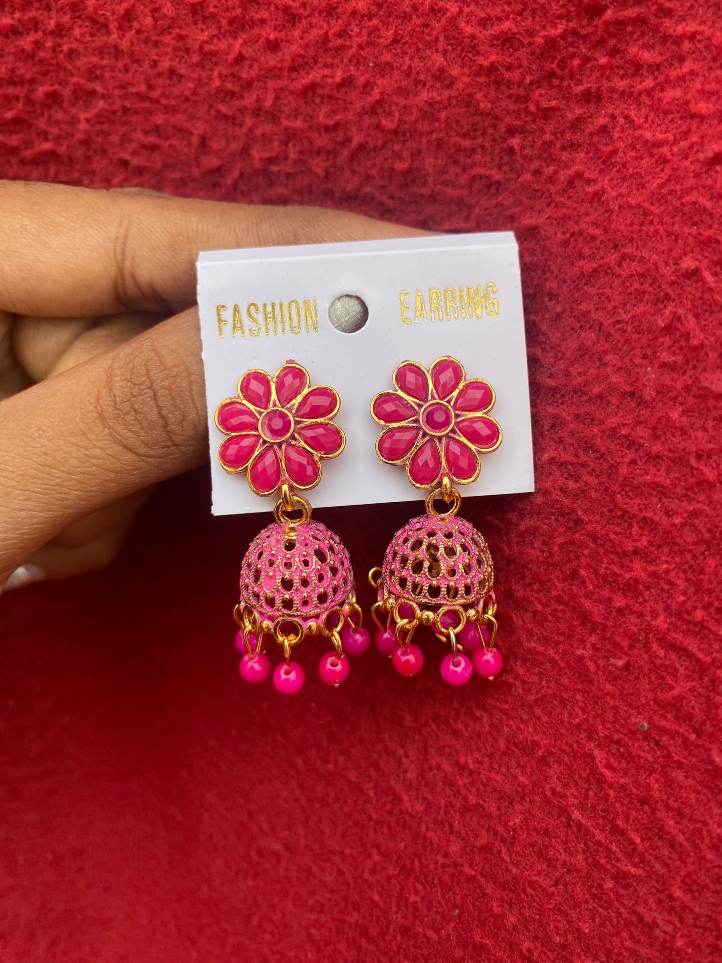 Floral Stud Jhumka