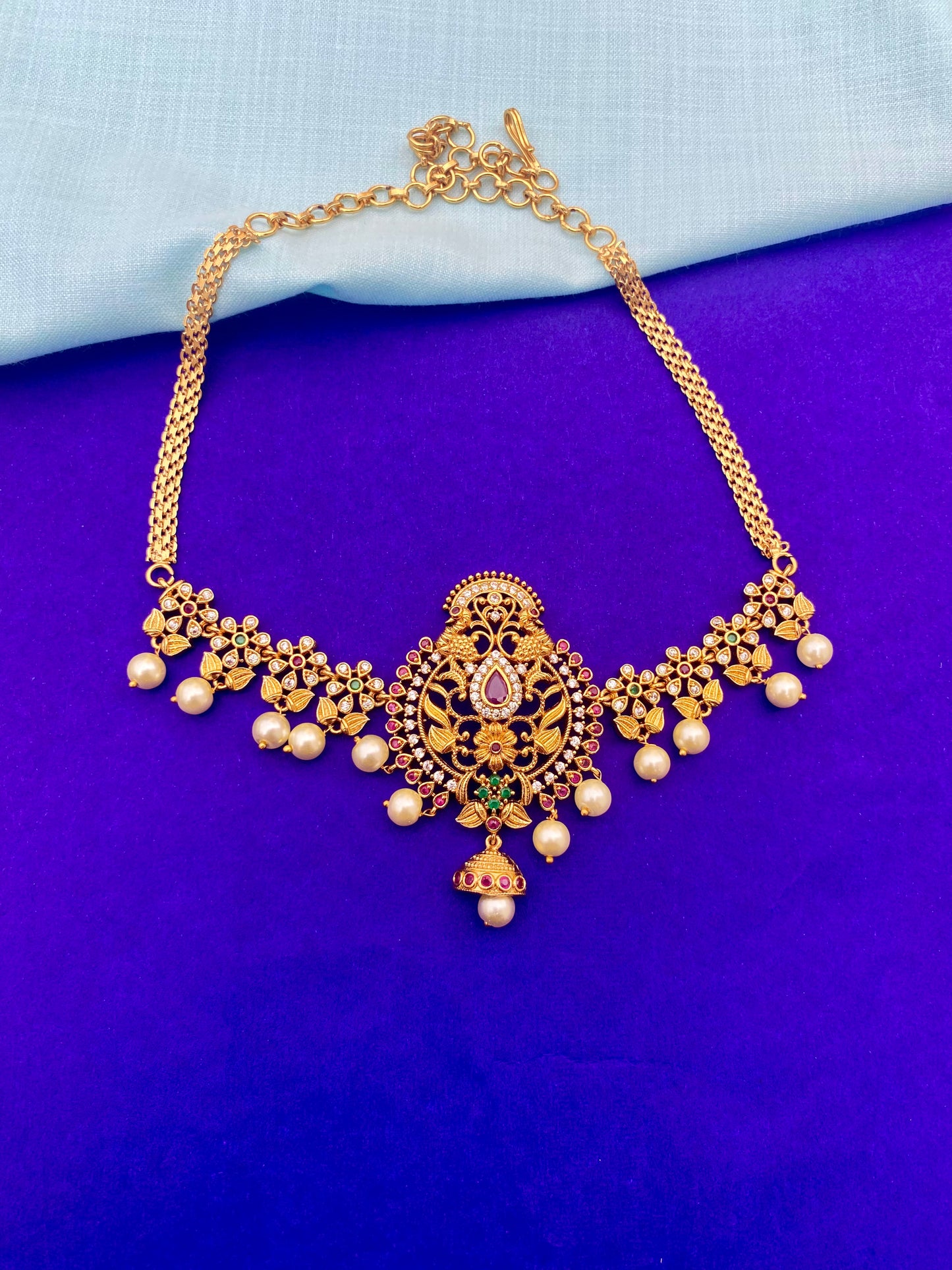 Padmakshi Floral Choker Set