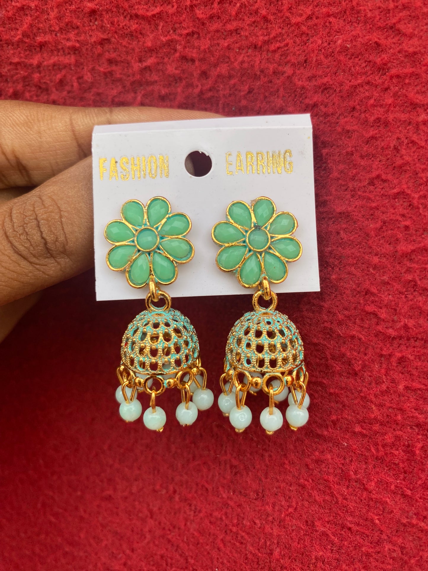 Floral Stud Jhumka