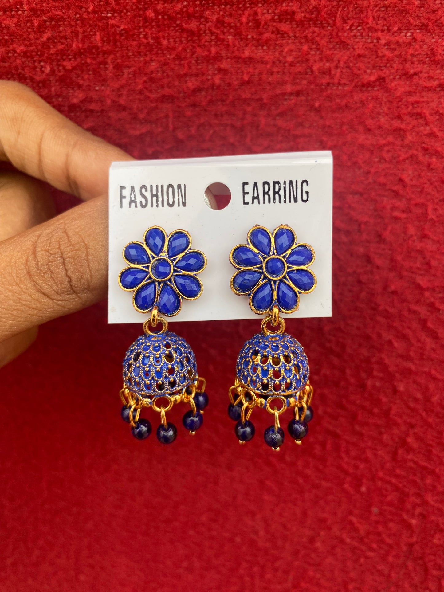 Floral Stud Jhumka