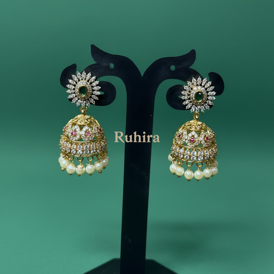 Diya Gold CZ Jhumka