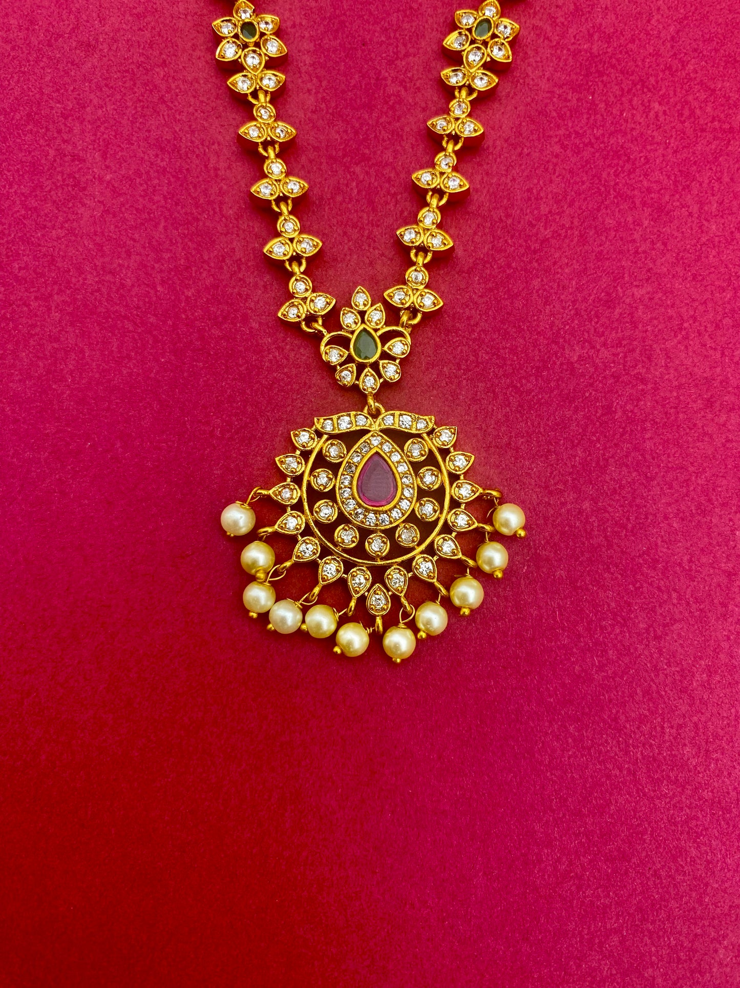 Tejashree Temple Necklace Set