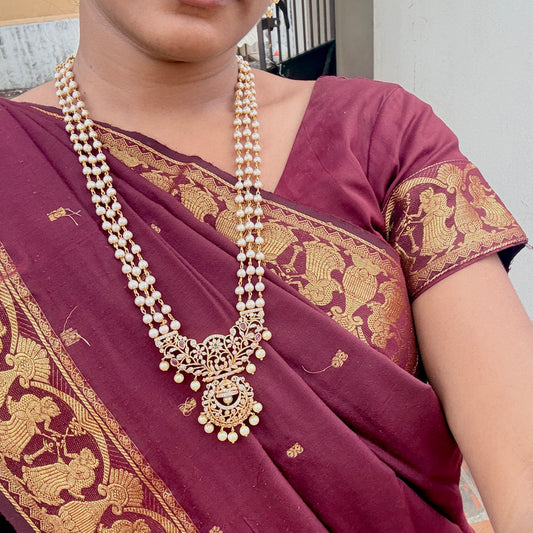 Moti Pushpa Pearl Haaram Set