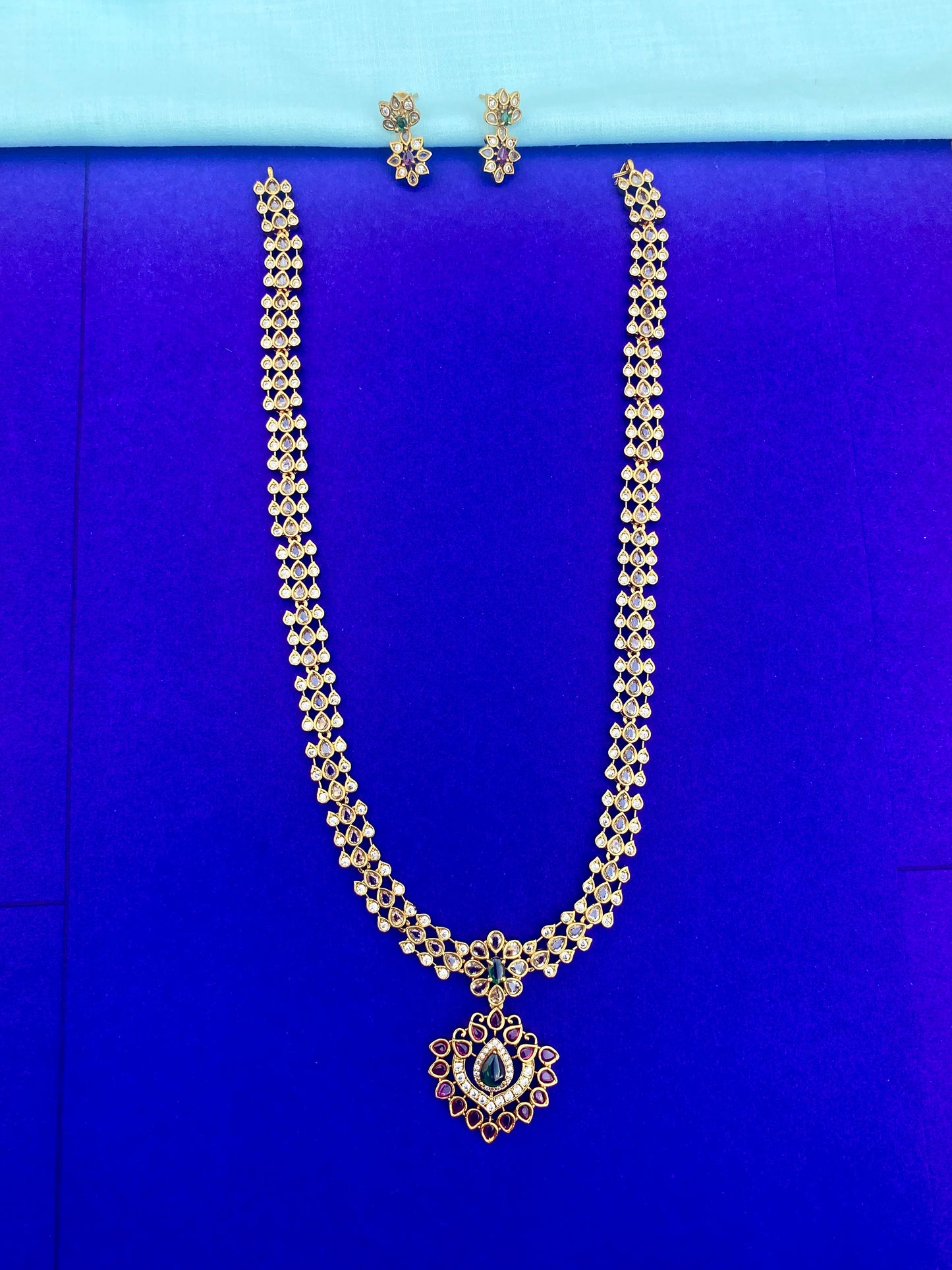 Rupika Kemp Stone Haaram Set