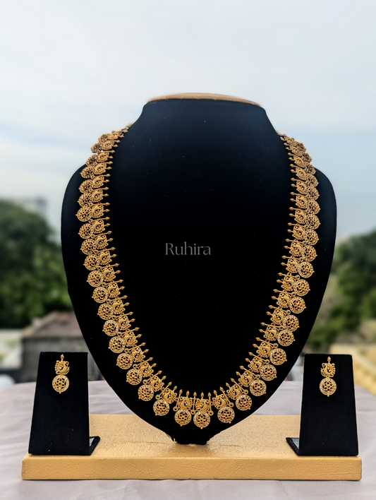 Classic Peacock Motif Bottu Mala Haaram
